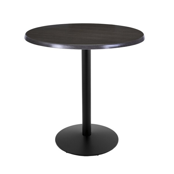 42" Tall In/Outdoor All-Season Table, 36" dia. Charcoal Top